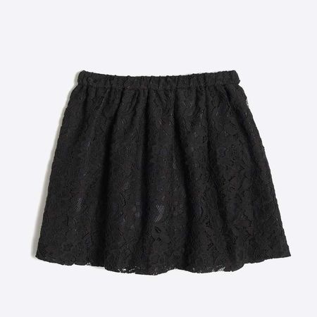 Girls' lace pull-on skirt