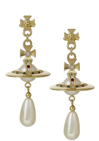 Vivienne Westwood pearl drop earrings