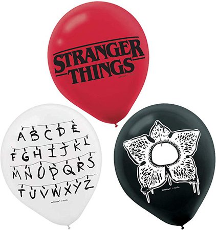 Amazon.com: Stranger Things Latex Balloons (6ct): Toys & Games