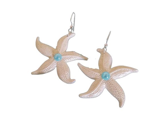 Bridesmaid Earrings with Starfish and Pearls Earrings Starfish Beach Nautical Wedding Earrings Beach Destination Wedding