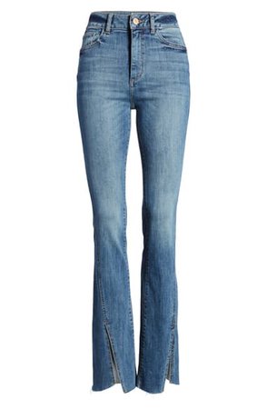 DL1961 Bridget High Waist Split Hem Bootcut Jeans (Hermosa) | Nordstrom