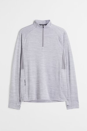 Running Shirt - Gray melange - Men | H&M US