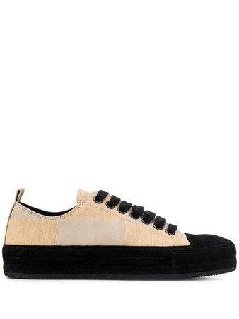 Ann Demeulemeester Low Top Checkered Sneakers