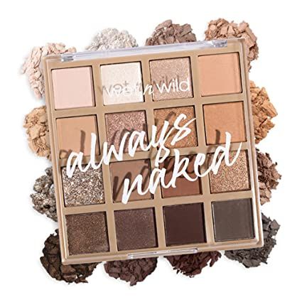 Amazon.com : Wet n Wild Always Naked Eyeshadow Palette, Nude Neutral Eye Makeup, Blendable, Warm And Cool Nude Pigments, Matte, Shimmer, Glitter, Creamy Smooth : Beauty & Personal Care