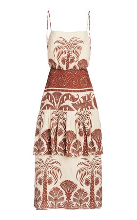 Journey Legacy Sleveless Linen Dress by Johanna Ortiz | Moda Operandi
