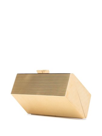 Au Départ textured clutch bag gold BCLM001OTT001 - Farfetch
