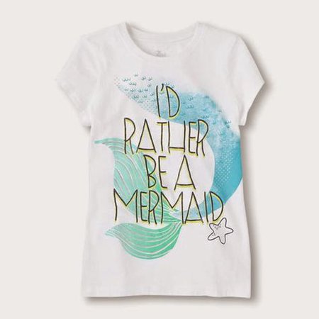 I'd Rather Be A Mermaid Graphic Shirt ☑ | Fashion, Fashion, Fashion | Mermaid shirt, Little mermaid shirt, Shirts for girls