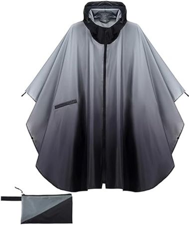 Amazon.com: POWINSUN Fashion Hooded Rain Poncho Waterproof Raincoat Jacket with pocket for Women/Men/Adult : Clothing, Shoes & Jewelry