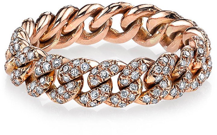 Essential Link Pave Diamond Band Ring