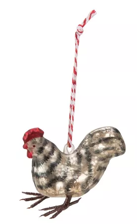 Hen Glass Ornament - The Old Farmer's General Store