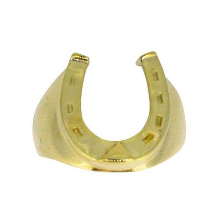 Gold Horse Shoe Ring | Etsy