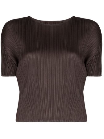 Pleats Please By Issey Miyake plissé short-sleeve top $231 - Buy AW19 Online - Fast Global Delivery, Price