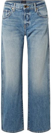 Kerrie Mid-rise Straight-leg Jeans - Mid denim
