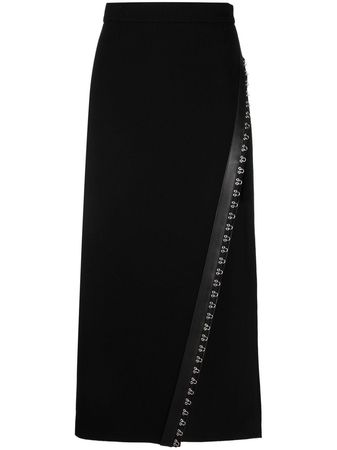 Roberto Cavalli side-slit Fitted Midi Skirt - Farfetch