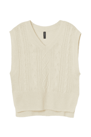 H&M Cable-knit Sweater Vest