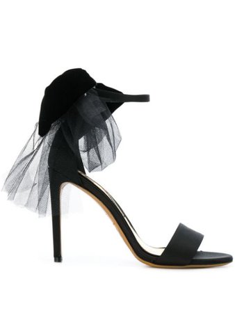 Shop black Alexandre Vauthier Bow Down sandals with Express Delivery - Farfetch
