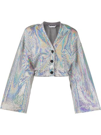 ROTATE sequin-embellished Cropped Cardigan - Farfetch