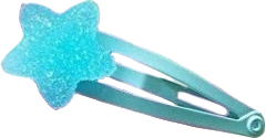 blue candy gummy star hair clip
