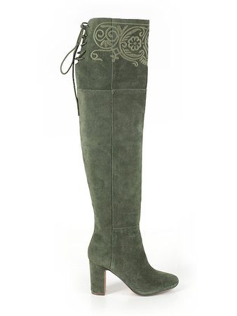 NANETTE Nanette Lepore Solid Green Teal Boots Size 6 - 67% off | thredUP