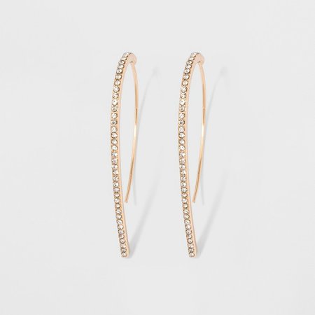 SUGARFIX By BaubleBar Minimal Threaded Drop Earrings - Gold : Target
