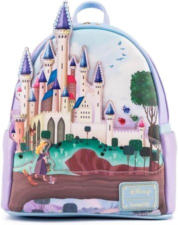 Amazon.com: Loungefly Disney Princess Castle Series Sleeping Beauty Womens Double Strap Shoulder Bag Purse, One Size : Clothing, Shoes & Jewelry