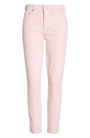 Citizens of Humanity Rocket High Waist Crop Skinny Jeans (Rose Water Pink) | Nordstrom