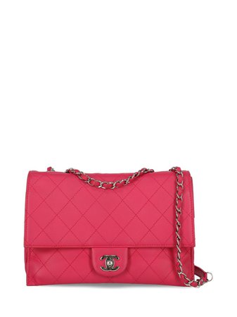 Chanel Leather Shoulder Bag In Pink | ModeSens