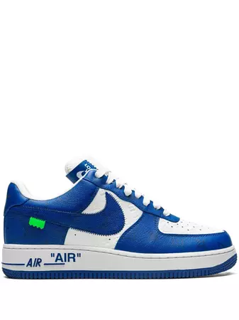 Nike x Louis Vuitton Air Force 1 Low "Virgil Abloh - White/Blue" Sneakers - Farfetch