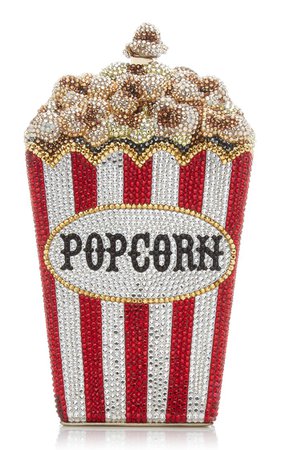 Judith Leiber Couture Matinee Popcorn Crystal Novelty Clutch