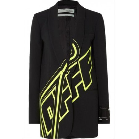 Off-White™ Black Off-white C/O Virgil Abloh Smoking Jacket Neon Print 36 Blazer Give you a different comfort experience 25696062 GWNAYCH