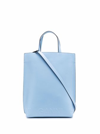 GANNI recycled-leather Tote Bag - Farfetch
