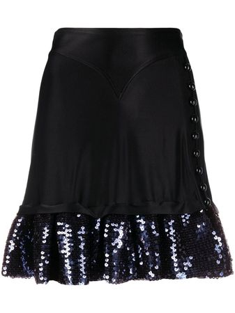Paco Rabanne high-waisted sequin-embellished Skirt - Farfetch