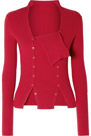 Jacquemus | La Maille Azur ribbed-knit sweater | NET-A-PORTER.COM