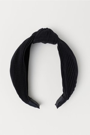 Alice band with a knot detail - Black - Ladies | H&M GB