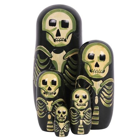 Skeleton Russian Dolls - October31st