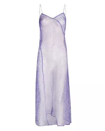 eikō ai Ingravitas Organza Slip Dress In Purple | INTERMIX®