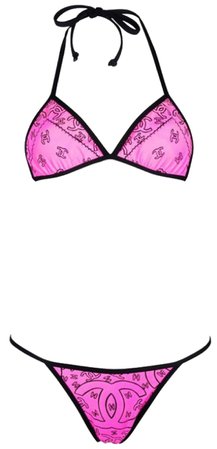 Hot Pink Chanel Bikini