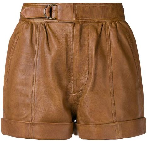 Zadig&Voltaire Fashion Show short leather shorts