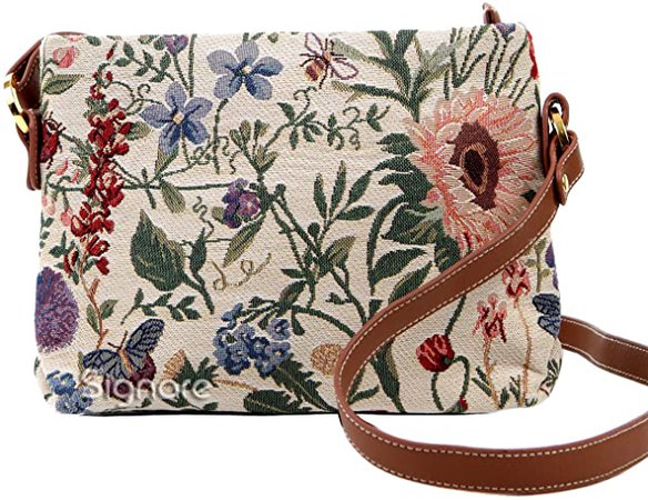 Signare Tapestry Crossbody Purse Small Shoulder Bag for Women with Morning Garden Design (XB02-MGD) l: Handbags: Amazon.com