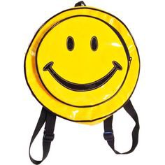 Vintage 90's Smiley Face Backpack - 90's Backpack- Grunge Backpack -... ($80) ❤ liked on Polyvore featuring bags, backpacks, accessories, fox backpack, vintage camera bag, backpacks bags, shoulder bags and piping bag