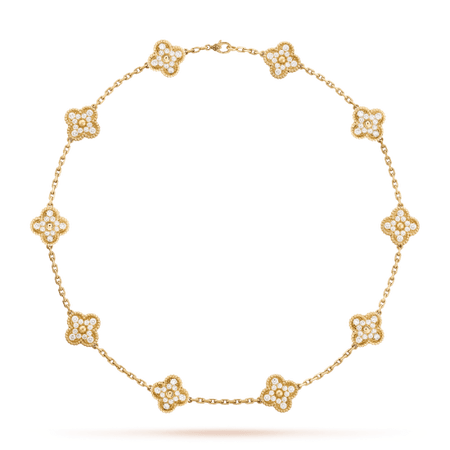 Vintage Alhambra necklace, 10 motifs - VCARA42300- Van Cleef & Arpels