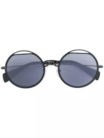 Yohji Yamamoto Round Frame Sunglasses - Farfetch