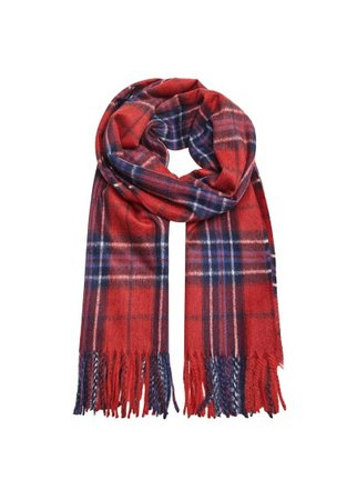 MANGO Plaid scarf