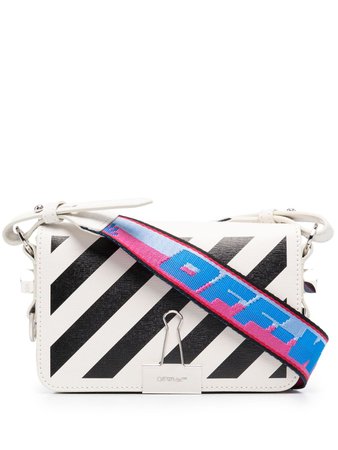 Shop white Off-White mini Diag Flap bag with Express Delivery - Farfetch