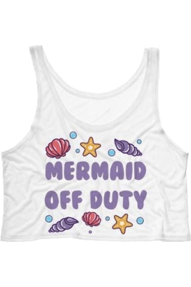 Mermaid Off Duty Seashell Crop