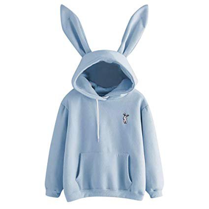 blue bunny sweatshirt