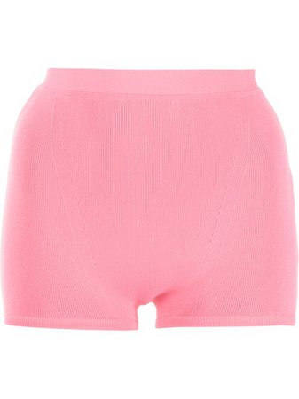 Shop pink Molly Goddard high-waisted knitted shorts with Express Delivery - Farfetch