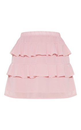 Scarlet Ruffle Mini Skirt | Skirts | PrettyLittleThing USA