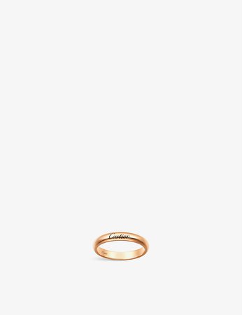 CARTIER - C de Cartier 18ct rose-gold wedding ring | Selfridges.com