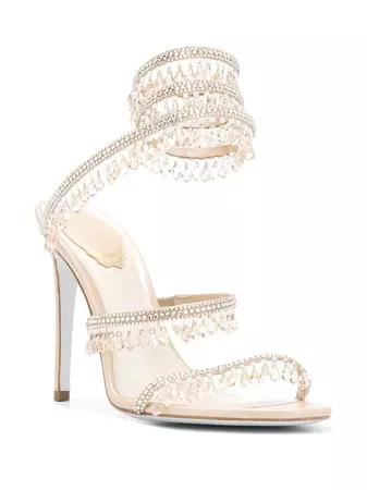 René Caovilla crystal-embellished Sandals - Farfetch